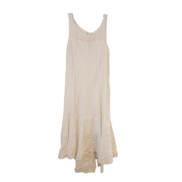 LEIFSDOTTIR Anthropologie Semi sheer cream tank Dress - Picture 1 of 6